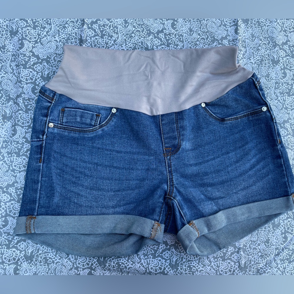 MATERNITY JEAN SHORTS